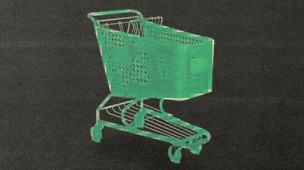 Shopping cart representing transparency in retail media.